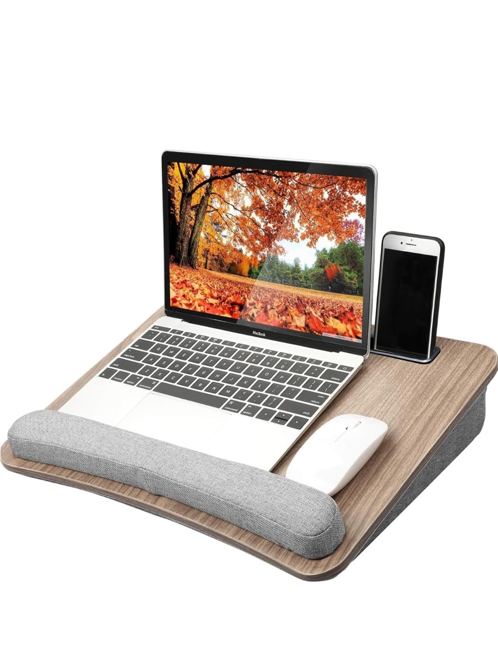 NEW Laptop Lap Desk - Portable Lap Desk with Pillow Cushion HUANUO